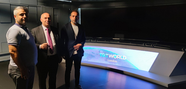 Uluslararası Dijital Medya Derneği Başkanı Adil Ko&ccedil;alan, TRT World'u ziyaret etti