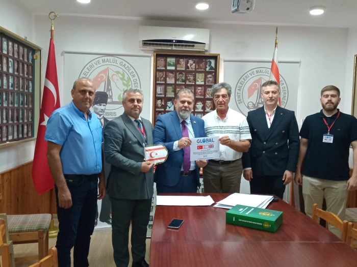 Global Business Management Derneği'nden Şehit Aileleri ve Mal&uuml;l Gaziler Derneğine Anlamlı Ziyaret