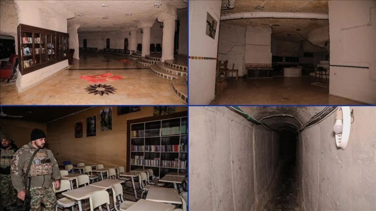 Anadolu films terror group YPG&rsquo;s 3-level underground tunnel complex in northern Syria