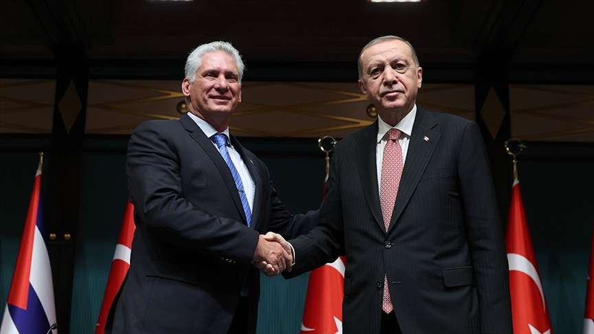 Cumhurbaşkanı Erdoğan, K&uuml;ba Devlet Başkanı Bermudez ile telefonda g&ouml;r&uuml;şt&uuml;