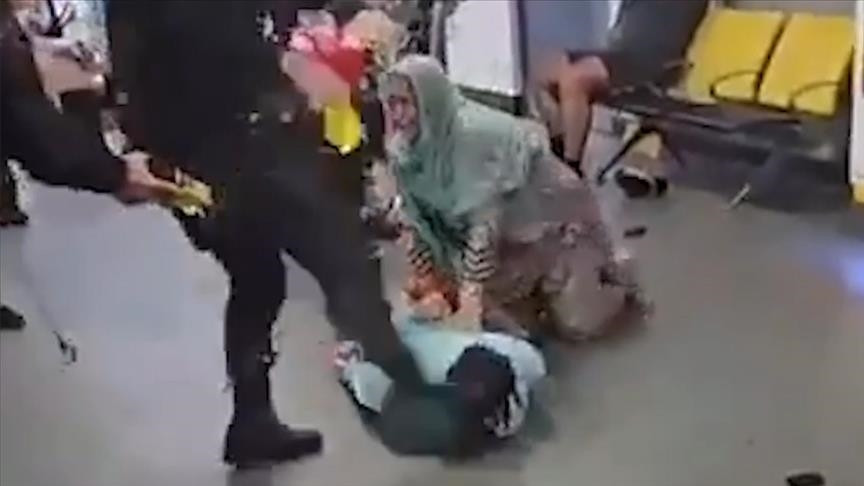 Protest erupts after video shows police officer kicking man at UK’s Manchester Airport