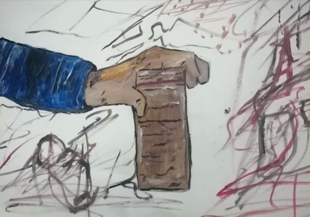 RESSAM G&Uuml;LHAN KARTAL DEPREM TEMALI RESMİYLE DİKKAT &Ccedil;EKTİ