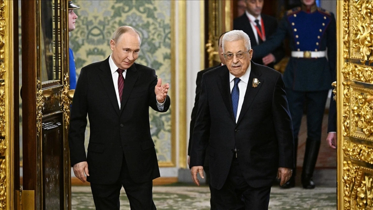 Rusya ve Filistin devlet başkanları, Gazze'deki durumu g&ouml;r&uuml;şt&uuml;