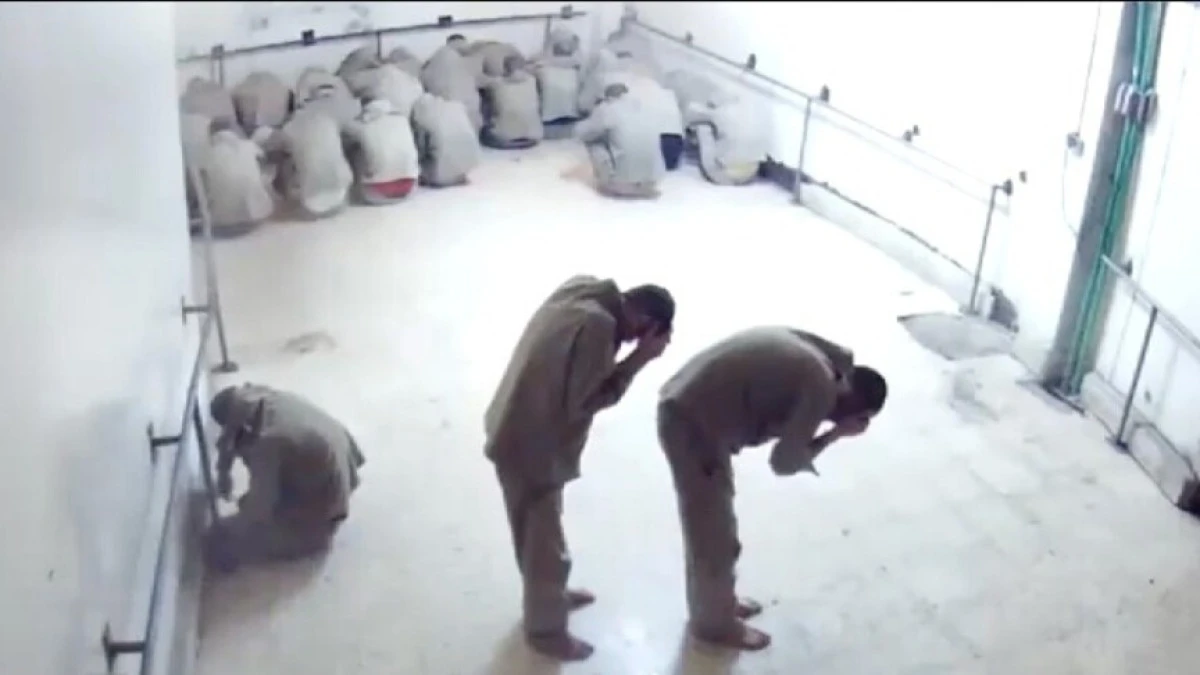 Suriye'deki Saydnaya Hapishanesi'ne ait olduğu iddia edilen bazı g&ouml;r&uuml;nt&uuml;ler paylaşıldı