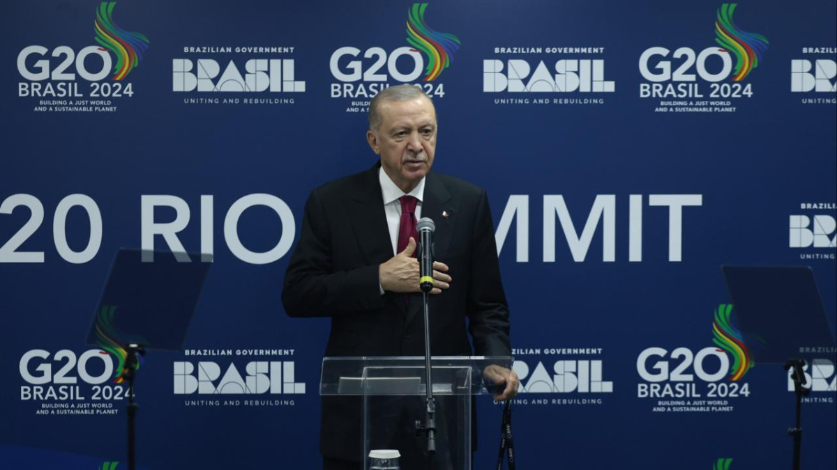 Turkish president back home after attending G20 summit in Brazil