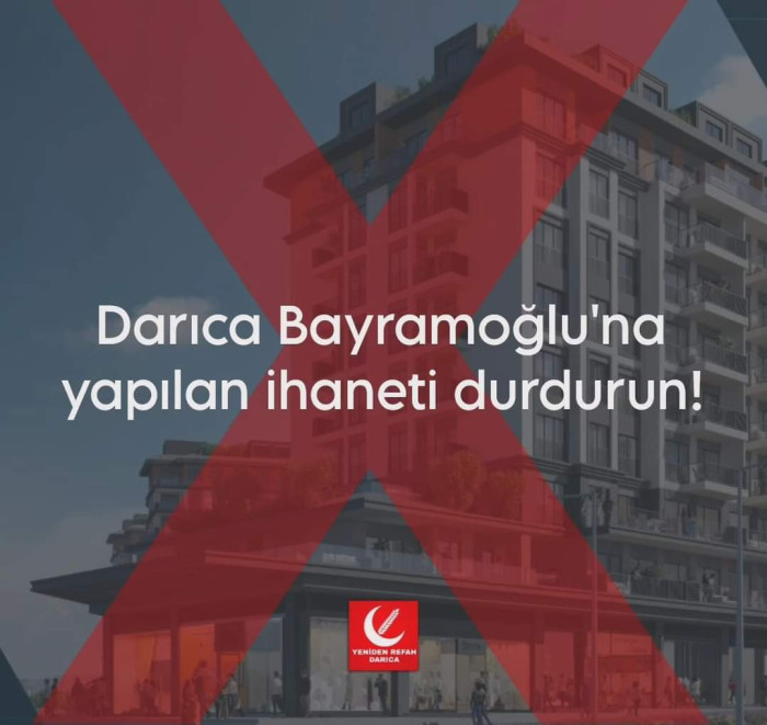 Yeniden Refah Partisi Darıca İlçe Başkanı Fatih Çakır'dan Uyarı!