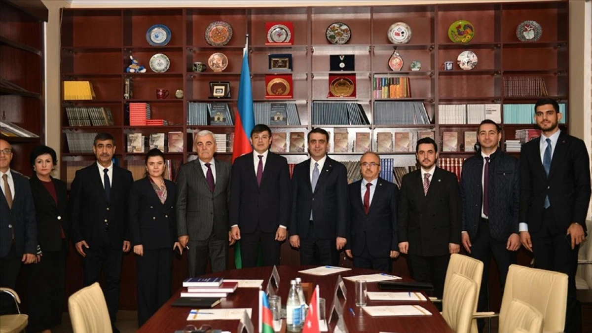 YTB Başkanı Turus, Azerbaycan Diaspora Komitesi Başkanı Muradov'la g&ouml;r&uuml;şt&uuml;